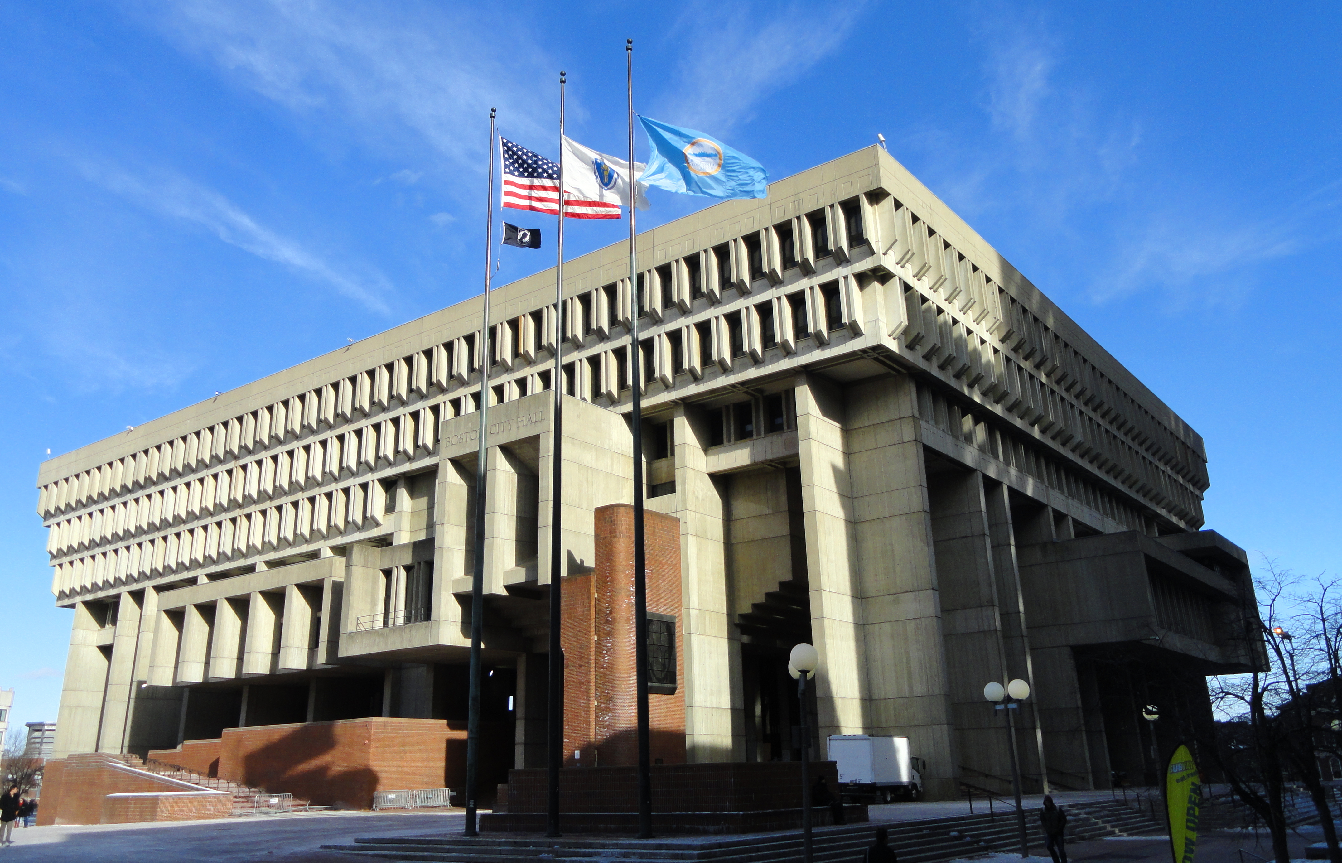 Boston City Hall at Night